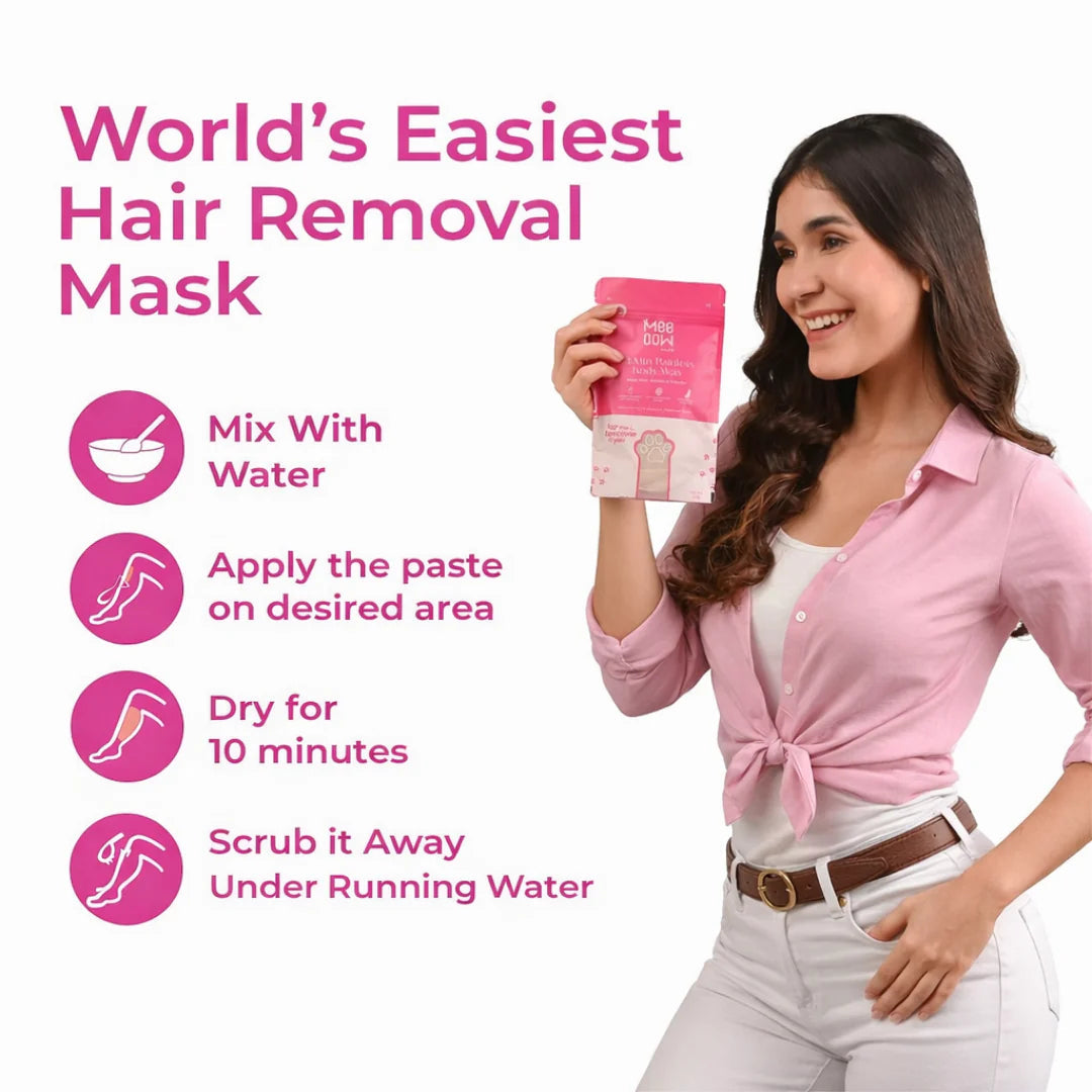 Body Hair Removal Powder Mask Two months pack(Used 20+ times)