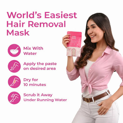 Body Hair Removal Powder Mask Two months pack(Used 20+ times)